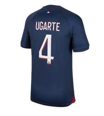 Paris Saint-Germain Manuel Ugarte #4 Primera Equipación 2023-24 Manga Corta